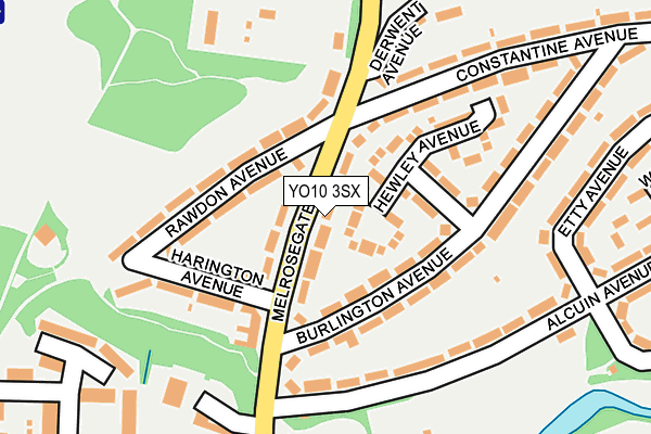 YO10 3SX map - OS OpenMap – Local (Ordnance Survey)