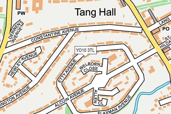 YO10 3TL map - OS OpenMap – Local (Ordnance Survey)