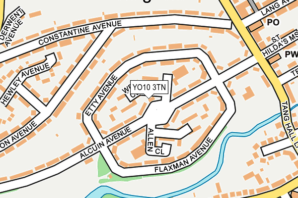 YO10 3TN map - OS OpenMap – Local (Ordnance Survey)