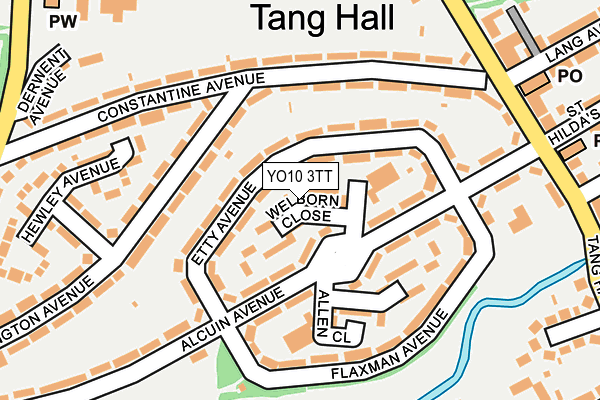 YO10 3TT map - OS OpenMap – Local (Ordnance Survey)