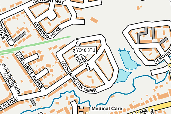 YO10 3TU map - OS OpenMap – Local (Ordnance Survey)