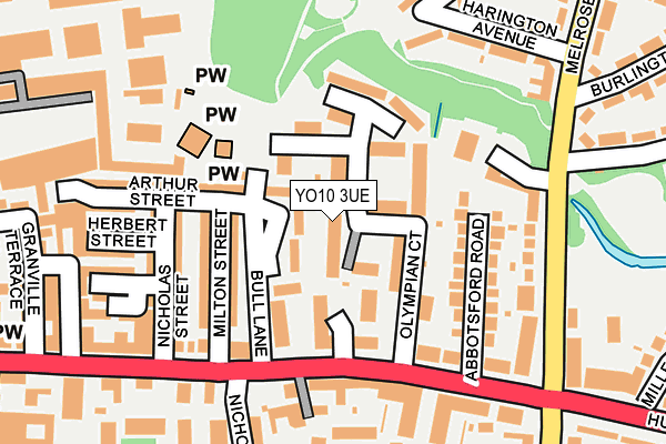 YO10 3UE map - OS OpenMap – Local (Ordnance Survey)