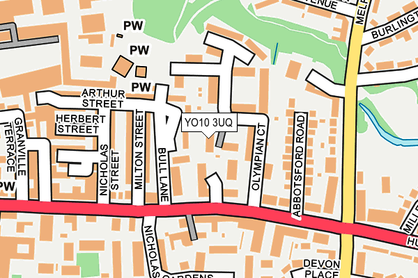 YO10 3UQ map - OS OpenMap – Local (Ordnance Survey)