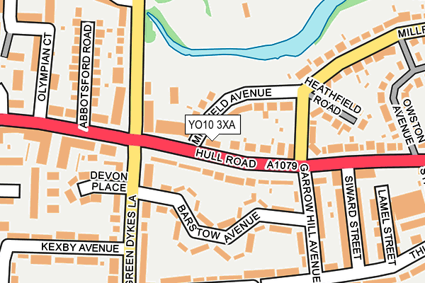 YO10 3XA map - OS OpenMap – Local (Ordnance Survey)