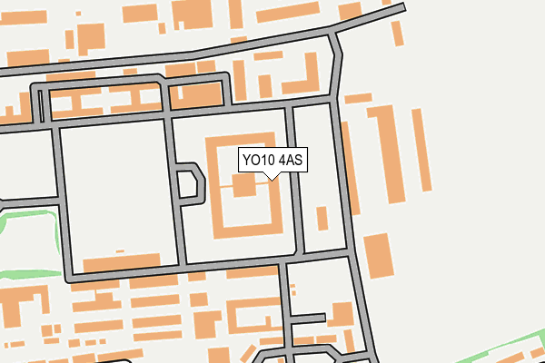 YO10 4AS map - OS OpenMap – Local (Ordnance Survey)