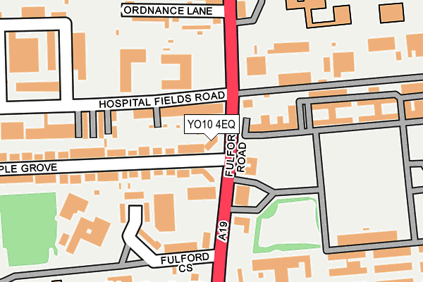 YO10 4EQ map - OS OpenMap – Local (Ordnance Survey)