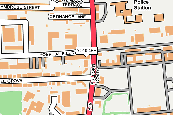 YO10 4FE map - OS OpenMap – Local (Ordnance Survey)