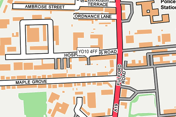 YO10 4FF map - OS OpenMap – Local (Ordnance Survey)