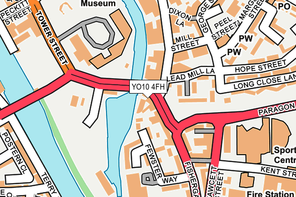 YO10 4FH map - OS OpenMap – Local (Ordnance Survey)