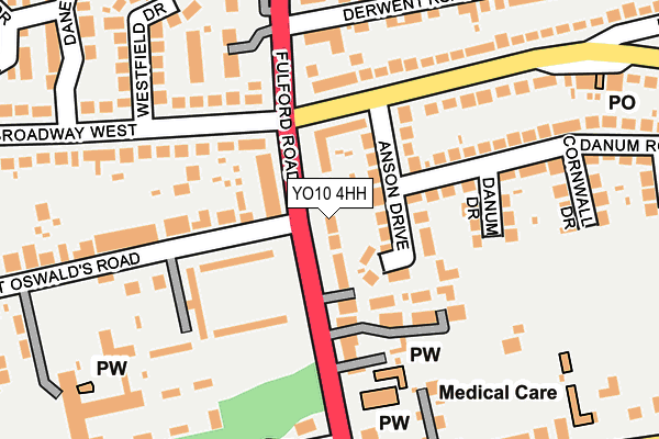 YO10 4HH map - OS OpenMap – Local (Ordnance Survey)