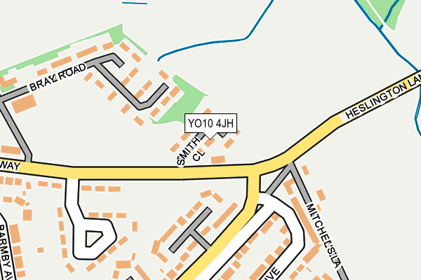 YO10 4JH map - OS OpenMap – Local (Ordnance Survey)