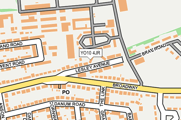 YO10 4JR map - OS OpenMap – Local (Ordnance Survey)