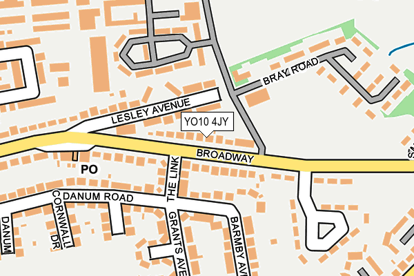 YO10 4JY map - OS OpenMap – Local (Ordnance Survey)