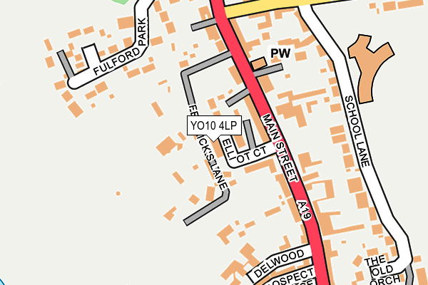 YO10 4LP map - OS OpenMap – Local (Ordnance Survey)