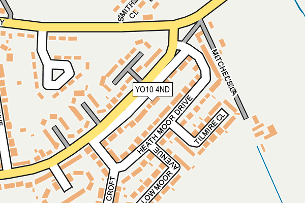 YO10 4ND map - OS OpenMap – Local (Ordnance Survey)