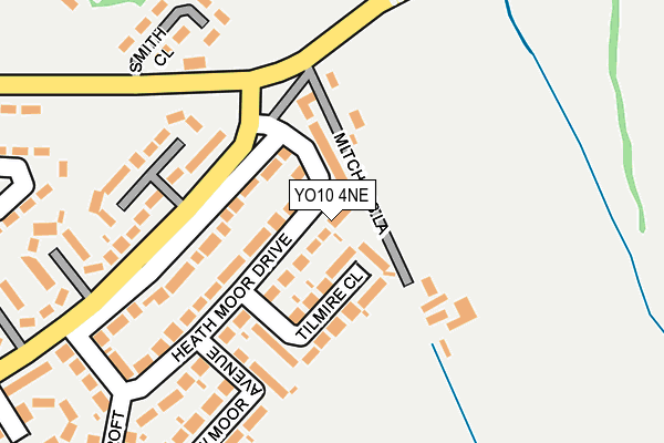 YO10 4NE map - OS OpenMap – Local (Ordnance Survey)
