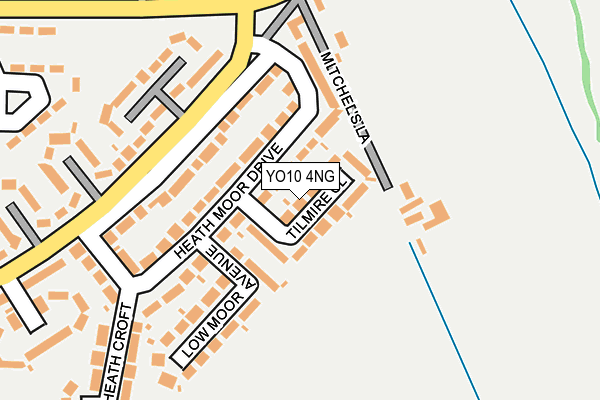 YO10 4NG map - OS OpenMap – Local (Ordnance Survey)