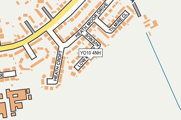 YO10 4NH map - OS OpenMap – Local (Ordnance Survey)