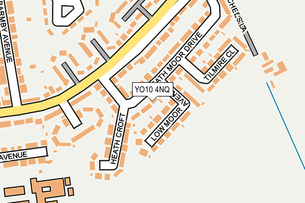 YO10 4NQ map - OS OpenMap – Local (Ordnance Survey)