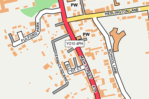 YO10 4PH map - OS OpenMap – Local (Ordnance Survey)