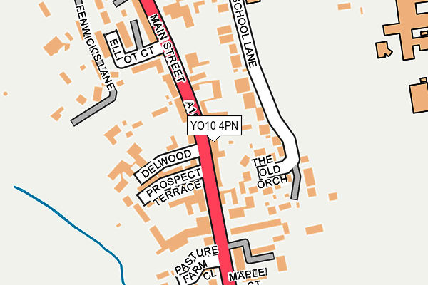 YO10 4PN map - OS OpenMap – Local (Ordnance Survey)