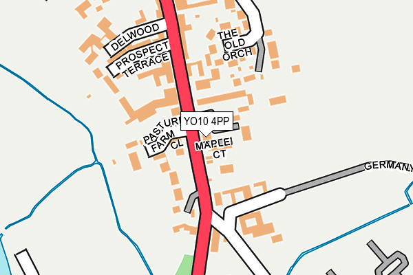 YO10 4PP map - OS OpenMap – Local (Ordnance Survey)
