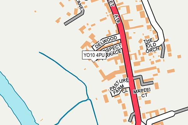 YO10 4PU map - OS OpenMap – Local (Ordnance Survey)