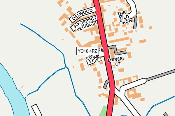 YO10 4PZ map - OS OpenMap – Local (Ordnance Survey)