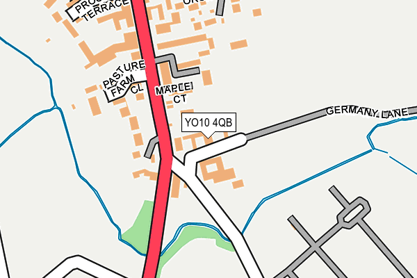 YO10 4QB map - OS OpenMap – Local (Ordnance Survey)