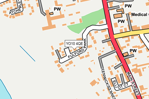 YO10 4QE map - OS OpenMap – Local (Ordnance Survey)