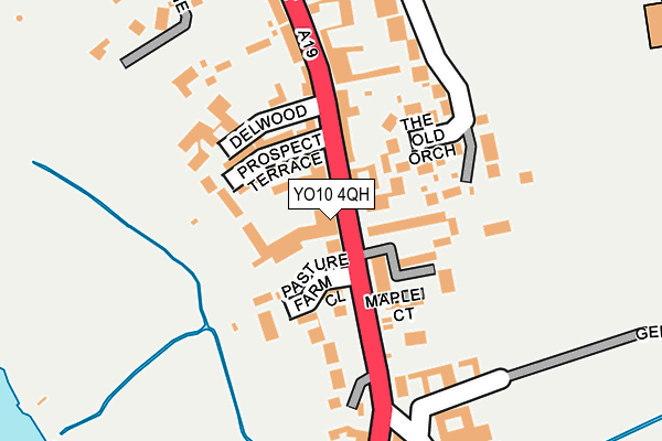 YO10 4QH map - OS OpenMap – Local (Ordnance Survey)