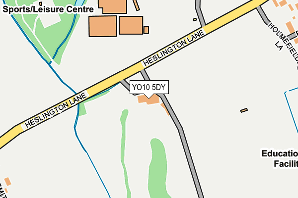 YO10 5DY map - OS OpenMap – Local (Ordnance Survey)