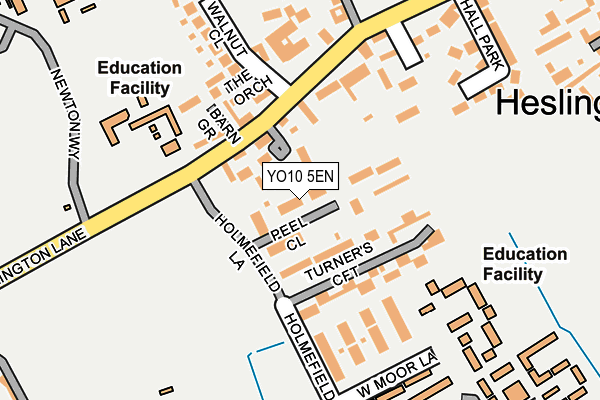 YO10 5EN map - OS OpenMap – Local (Ordnance Survey)