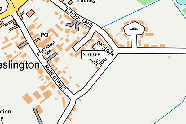 YO10 5EU map - OS OpenMap – Local (Ordnance Survey)