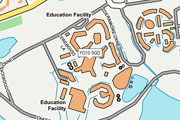 YO10 5GD map - OS OpenMap – Local (Ordnance Survey)