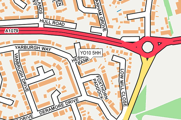 YO10 5HH map - OS OpenMap – Local (Ordnance Survey)
