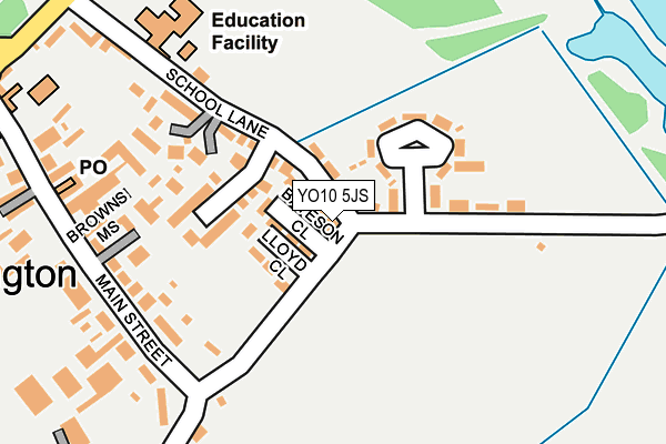 YO10 5JS map - OS OpenMap – Local (Ordnance Survey)