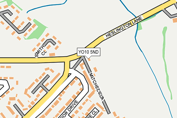 YO10 5ND map - OS OpenMap – Local (Ordnance Survey)