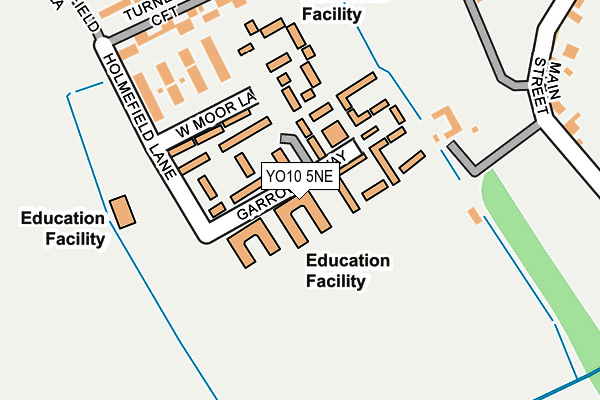 YO10 5NE map - OS OpenMap – Local (Ordnance Survey)