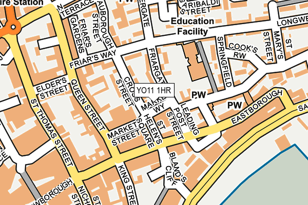 YO11 1HR map - OS OpenMap – Local (Ordnance Survey)