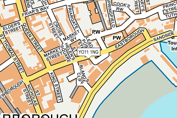 YO11 1NG map - OS OpenMap – Local (Ordnance Survey)