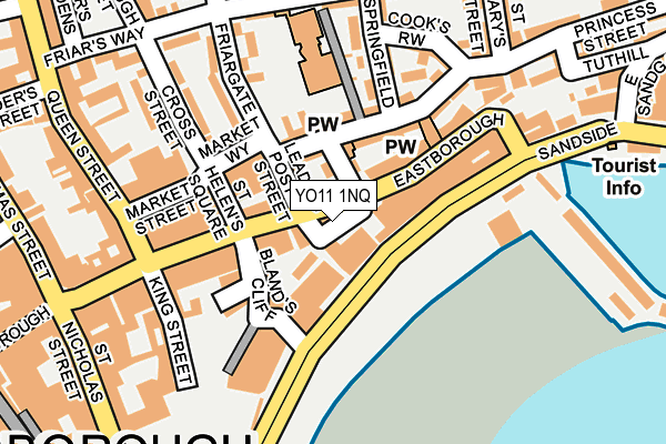 YO11 1NQ map - OS OpenMap – Local (Ordnance Survey)