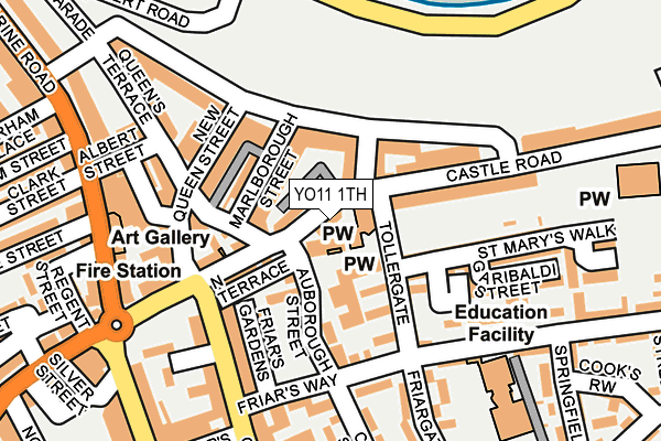 YO11 1TH map - OS OpenMap – Local (Ordnance Survey)