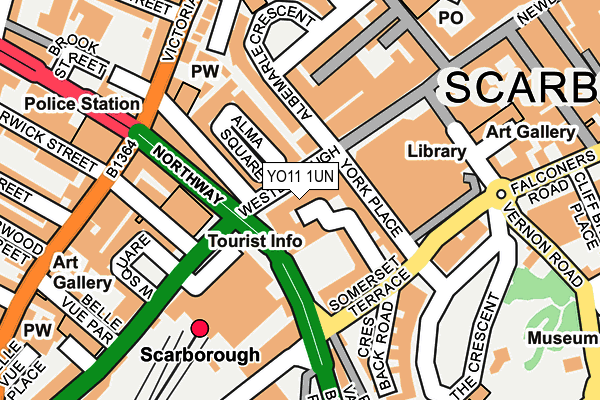 YO11 1UN map - OS OpenMap – Local (Ordnance Survey)