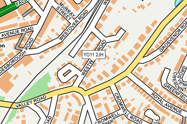 YO11 2JH map - OS OpenMap – Local (Ordnance Survey)