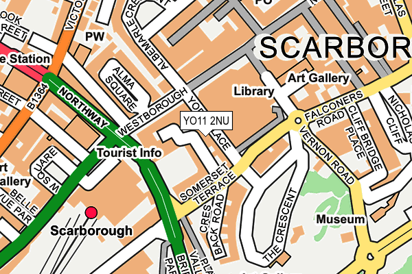 YO11 2NU map - OS OpenMap – Local (Ordnance Survey)