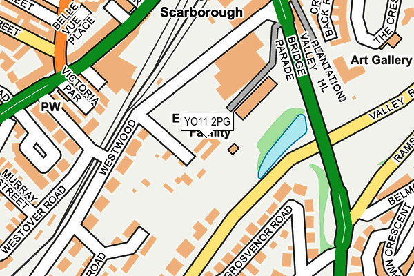 YO11 2PG map - OS OpenMap – Local (Ordnance Survey)