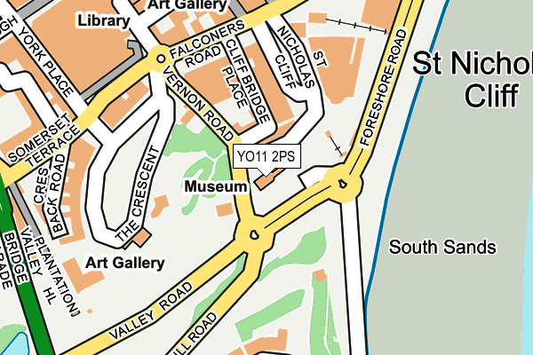 YO11 2PS map - OS OpenMap – Local (Ordnance Survey)