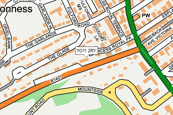 YO11 2RY map - OS OpenMap – Local (Ordnance Survey)