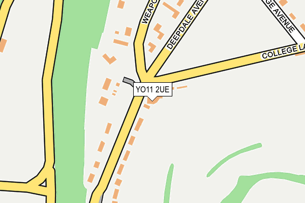 YO11 2UE map - OS OpenMap – Local (Ordnance Survey)